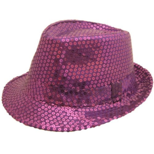 purple fedora hat mens