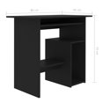thumbnail image 4 of vidaXL Desk Black 80x45x74 cm Engineered Wood, 4 of 4