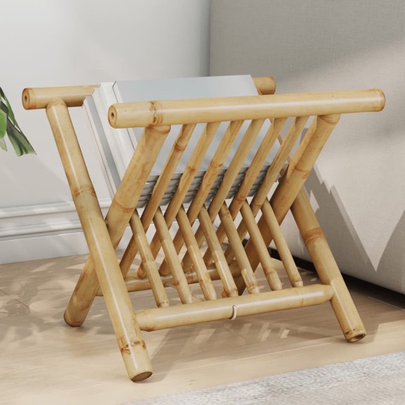 vidaXL Natural Bamboo Magazine Racks