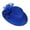Blue, variant on Organza Church Fascinator Wedding Tea Party Derby Hats for Women Flower Wide Brim Sun Hat