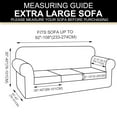 thumbnail image 7 of U-NICE HOME 4 Pieces Oversized Stretch Couch Cover Sofa Cover Washable Sofa Slipcover With Individual Seat Cushion for 3 Cushion Couch Sofa Pet Friendly, Blue, 7 of 7