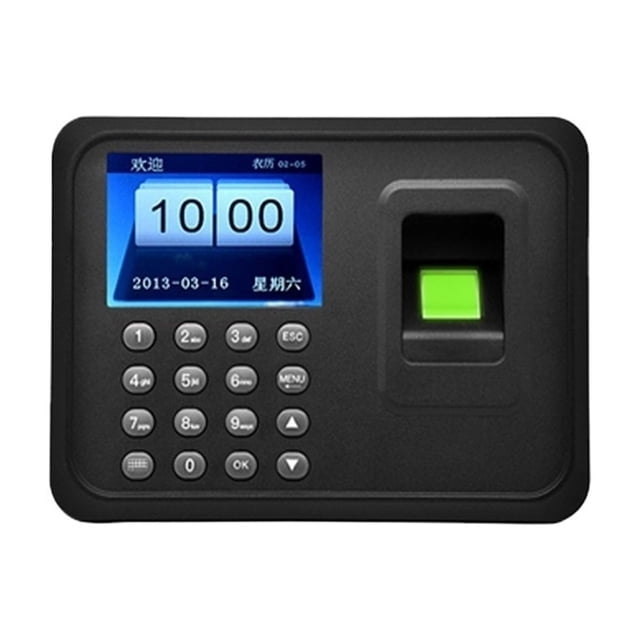 Time Clock,Employee Work Equipment Biometric Fingerprint Attendance Machine, Intelligent Fingerprint Attendance Machine Clock In Recorder ,Easy Operate