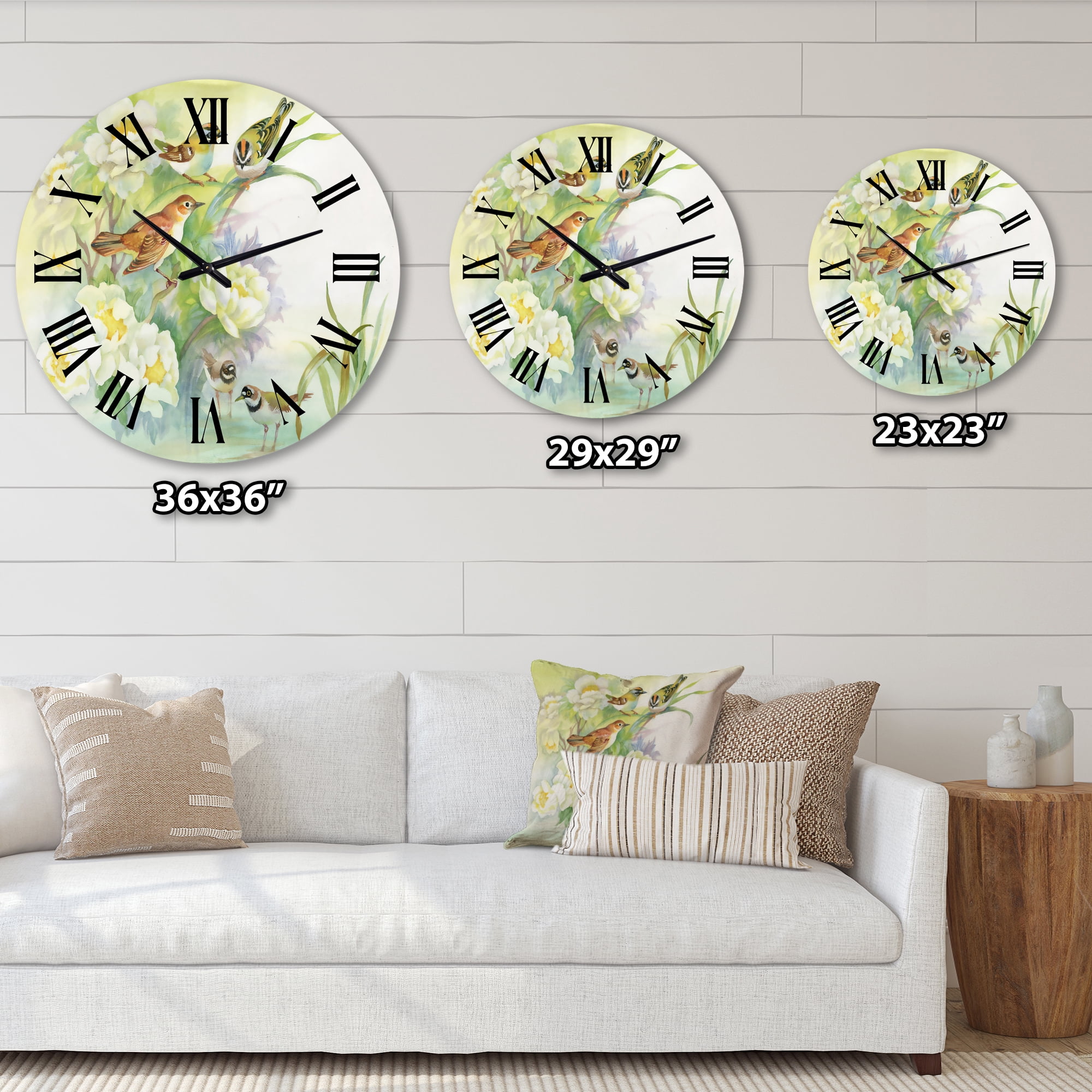 Designart 1 in Quartz Traditional Wall Clock
