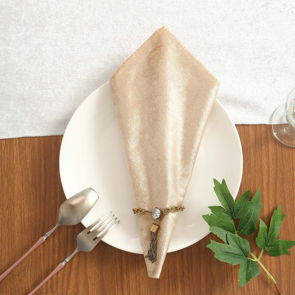 Efavormart 20"x20" Wholesale Premium Seamless Velvet Linen Napkins 5