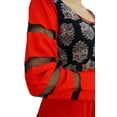 thumbnail image 5 of Bimba Women Long Red Dress Flaired Designer Anarkali Kurta Kurti Clothing, 5 of 8