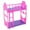 Purple, variant on ​​LYINGF 3.5-Inch Dollhouse Bunk Bed Set - Purple Plastic Double Bed Frame with Mattress, Modular Doll Bedroom Furniture for Standard 7-8" Dolls​​