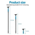 thumbnail image 2 of Auckpure Floor Scraper Heavy Duty, 4" Wide Razor Blade Scraper Tool with 45.7" Long Handle, 10PCS Extra Metal Blades, Scraper for Cleaning Glass Wall Gum Paint Tile Glue Linoleum Sturdy Durable, 2 of 5