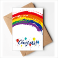 thumbnail image 1 of LGBT Rainbow Transgender Wedding Cards Congratulations Greeting Envelopes, 1 of 3