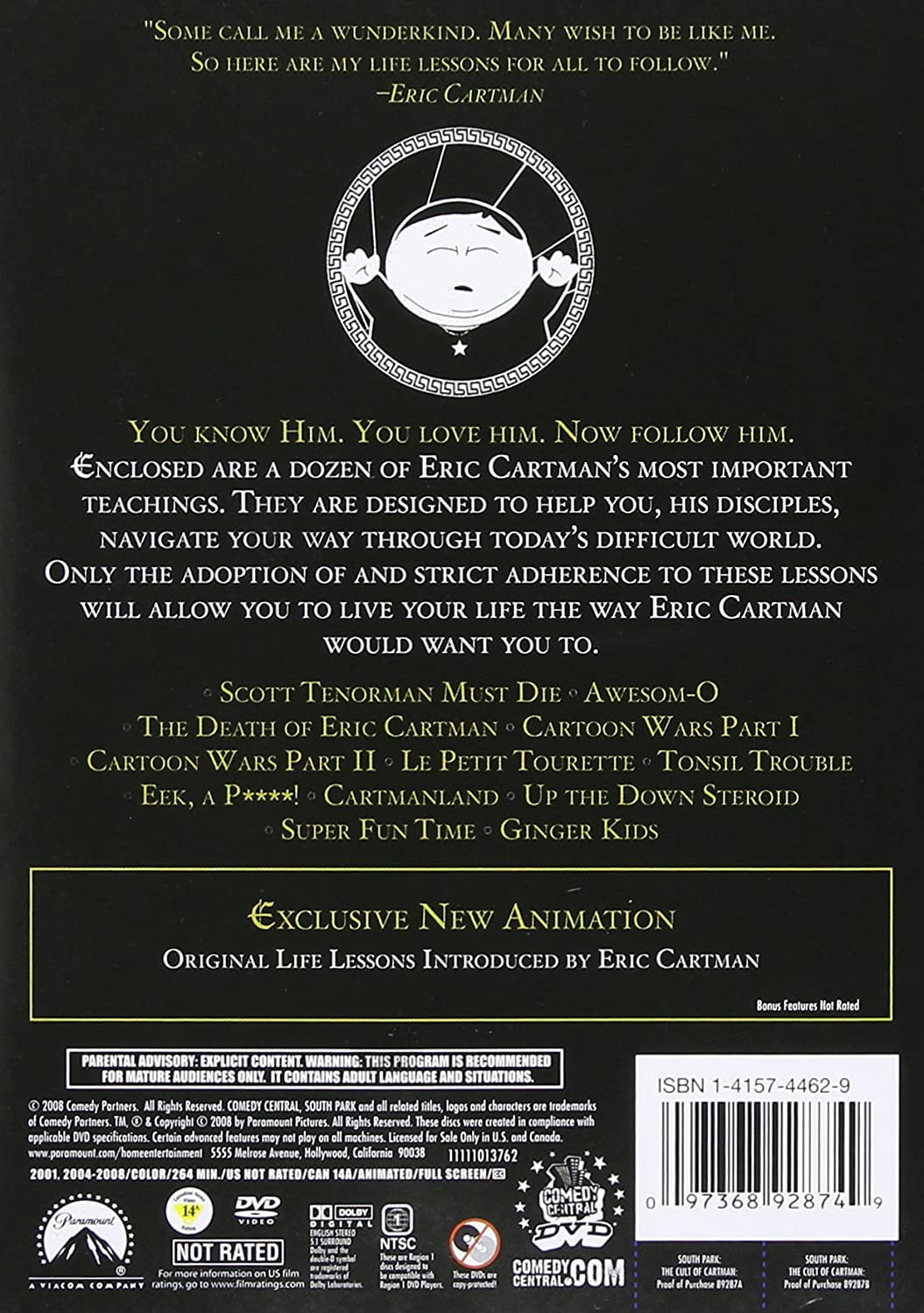 South Park: Cult of Cartman (DVD), Comedy Central, Comedy