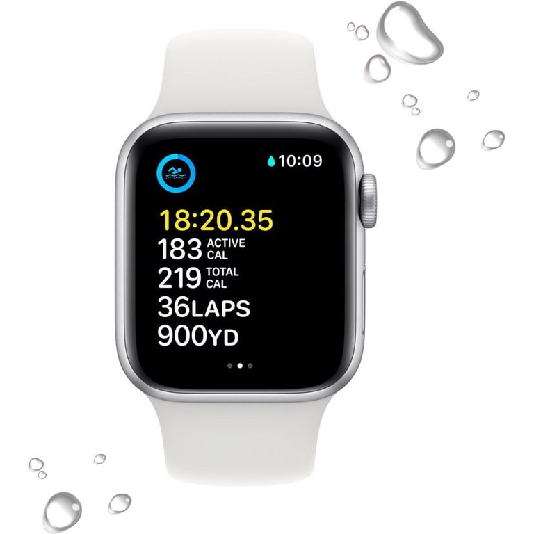 Apple, Apple Watch SE (2nd Gen), Silver Aluminum Case, 40mm S M