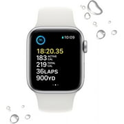 Restored Apple Watch SE (2nd Gen) GPS + Cellular 40mm Silver Aluminum Case with White Sport Band - S/M