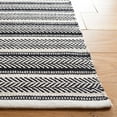 thumbnail image 4 of SAFAVIEH Montauk Marta Striped Cotton Area Rug, Black/Ivory, 4' x 6', 4 of 9