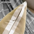thumbnail image 5 of Modern Farmhouse Decor Brown Pillow Covers 18x18 Khaki Neutral Plaid Couch Throw Pillows 18 x 18 Set of 4 Brown Buffalo Check Decorative Pillow for Bedroom and Living Room, 5 of 6