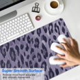 thumbnail image 4 of Long Mouse Pads for Desk,Leopard Pattern Purple Desk Mats on Top Of Desks, Desk Mouse Pad Extra Large with 3mm Non-Slip Base and Stitched Edge for Gaming,Office,Work,Home 35.4"x15.7", 4 of 6