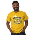 thumbnail image 5 of Michigan Is Great MI Lakes Pride Men's Graphic T Shirt Tees Brisco Brands M, 5 of 6