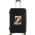 thumbnail image 1 of Housses de Valise Housse de Protection Valise de Voyage Anti-Rayures Housse Anti-Poussière Réutilisable Housse Anti-Poussière Lavable Motif Imprimé Floral Lettre 8floral Lettre Z TG, 1 of 6