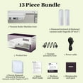 thumbnail image 6 of TINKLE WELL Powerful Vacuum Sealer, One-Hand Operation, Double Sealing Strips, Built-in Cutter, Timer Display, with 2 Bag Rolls & 5 Pre-cut Bags, White, 6 of 7