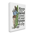 thumbnail image 3 of Cowgirl Soul Clean & Boots Dirty Phrase Novelty Graphic Art Gallery Wrapped Canvas Print Wall Art, 3 of 7