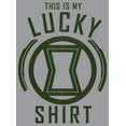thumbnail image 2 of Boy's Marvel St. Patrick's Day Black Widow My Lucky Shirt  Pull Over Hoodie Athletic Heather Small, 2 of 4