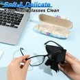 thumbnail image 5 of sixwipe 3 Pack Floral Glasses Case Hard Shell - Eyeglass Storage Box with Cleaning Cloth, Portable Travel Eyeglasses Case for Women & Men, Protective Cover for Reading/Sunglasses/Myopic Glasses, 5 of 8