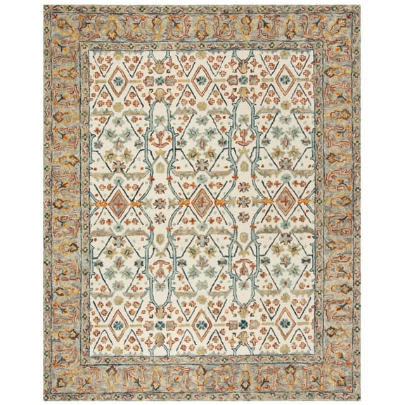 SAFAVIEH Aspen Emmalyn Oriental Area Rug, Ivory/Blue, 10' x 14'