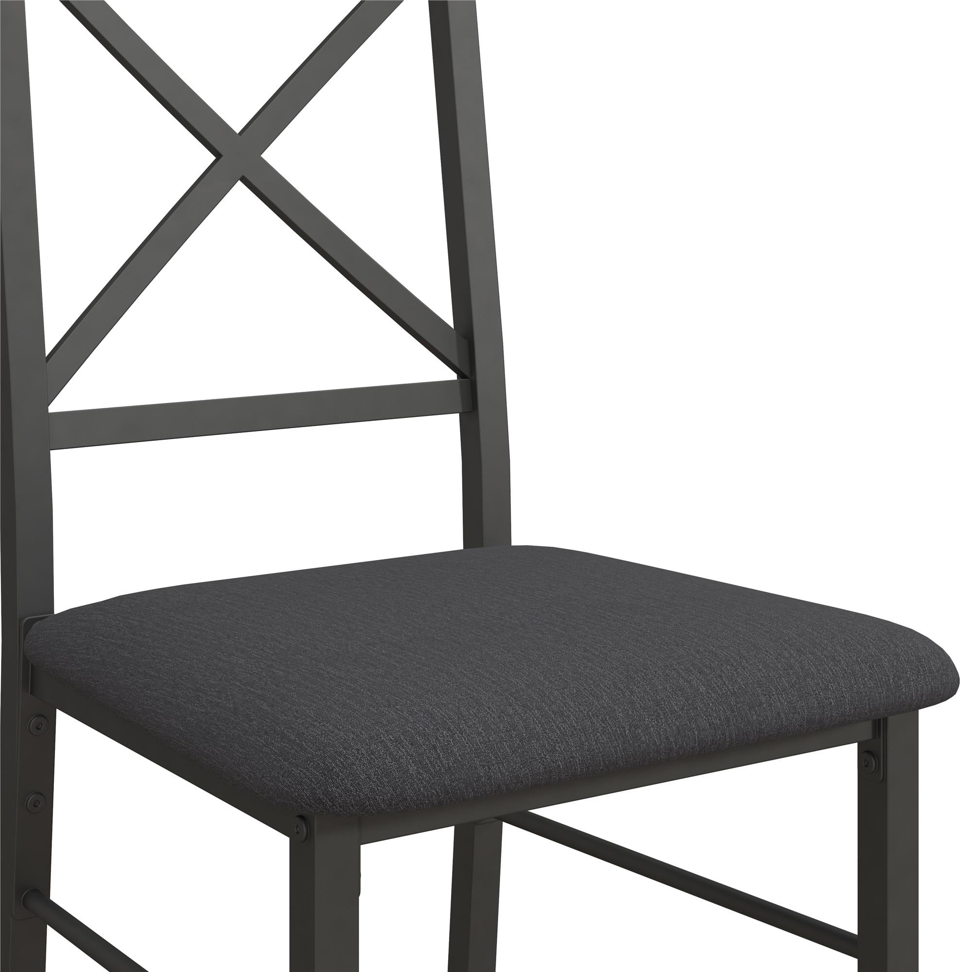 Mainstays 5-Piece Dining Table and Chair Set for 4, Black