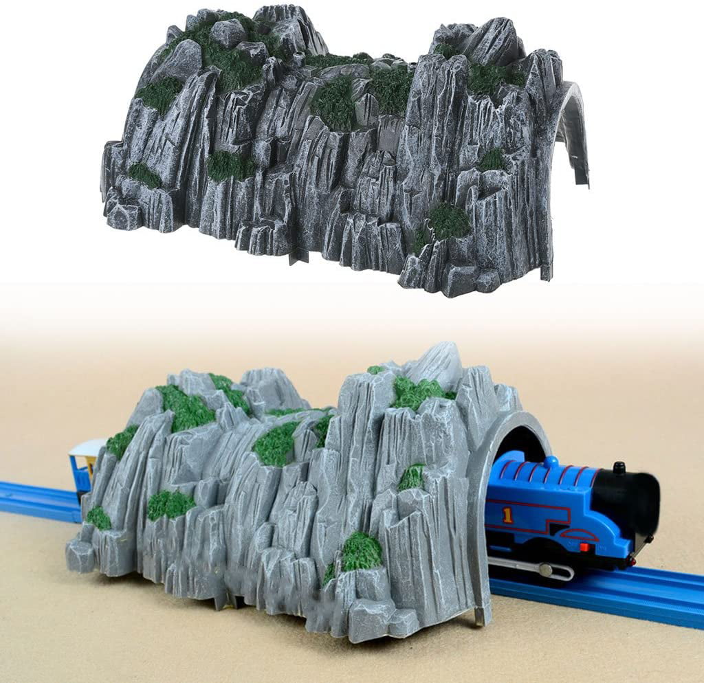 1x Plastic Rockery Tunnel Track Train Slot Railway Accessories Toy Gifts New 