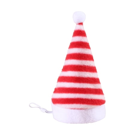 Soft Velvet Santa Hat for Small and Large Pets Velvet Material 16x11cm Adjustable Fit Secure Elastic Band Festive Holiday Accessory Suitable for Cats and Dogs Comfortable and Stylish