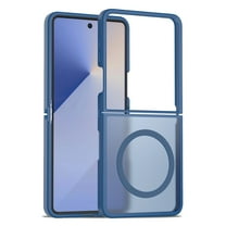 ELEHOLD Case for Samsung Galaxy Z Flip 7, Magnetic Phone Case, Hybrid Shockproof Cover, Raised Camera & Screen Protection,Blue