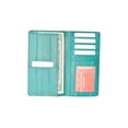thumbnail image 3 of Genuine Eel Skin Leather Checkbook Cover Credit Card Holder ID Window E 154, 3 of 5