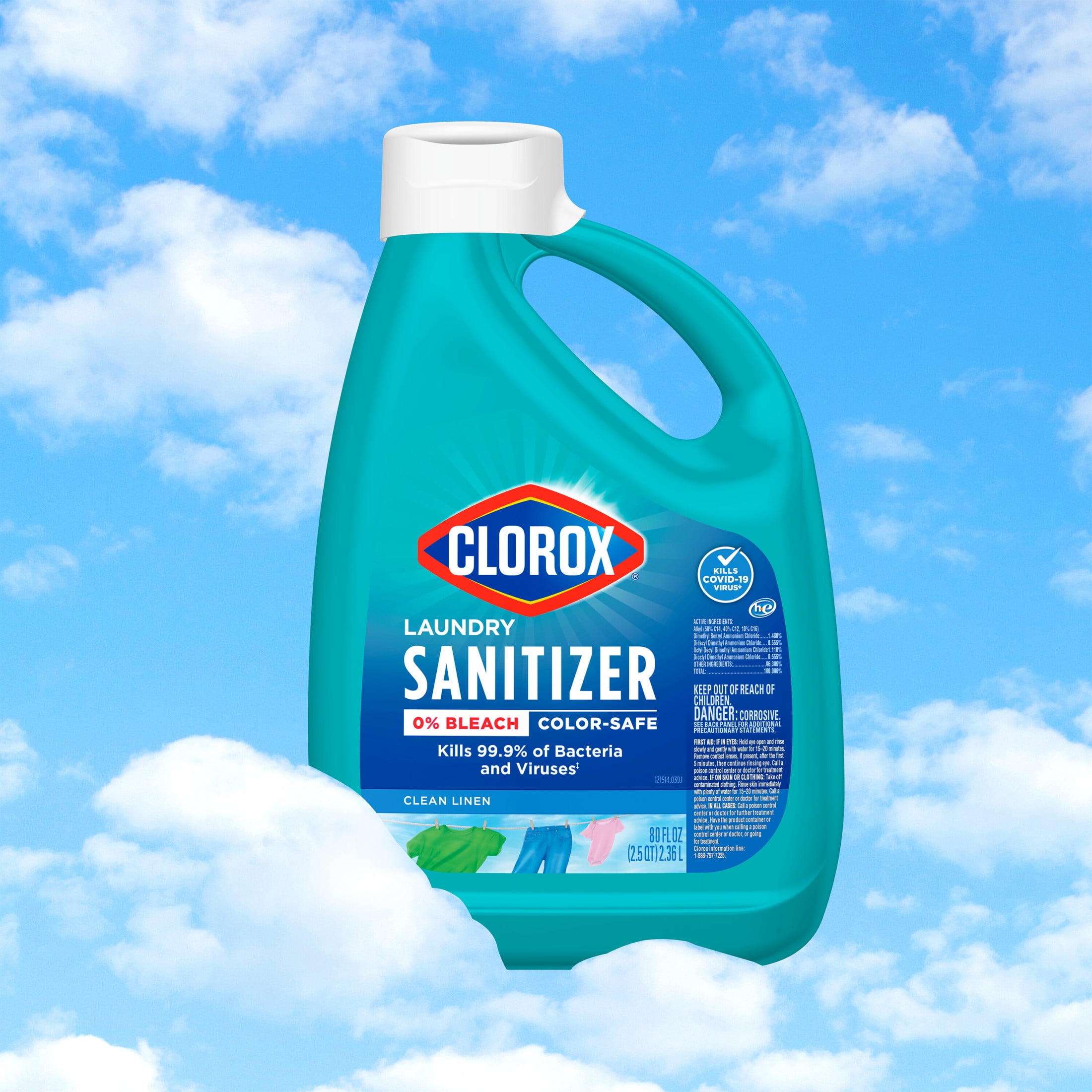 Clorox Sanitizing Liquid Disinfectant, 0% Bleach, Color Safe
