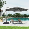 thumbnail image 3 of 270CM Umbrella Replacement Canopy UV Protection Outdoor Garden Patio Backyard Parasol Market Table Top Umbrella Replacement Fabric Cloth Cover-Blue, 3 of 6