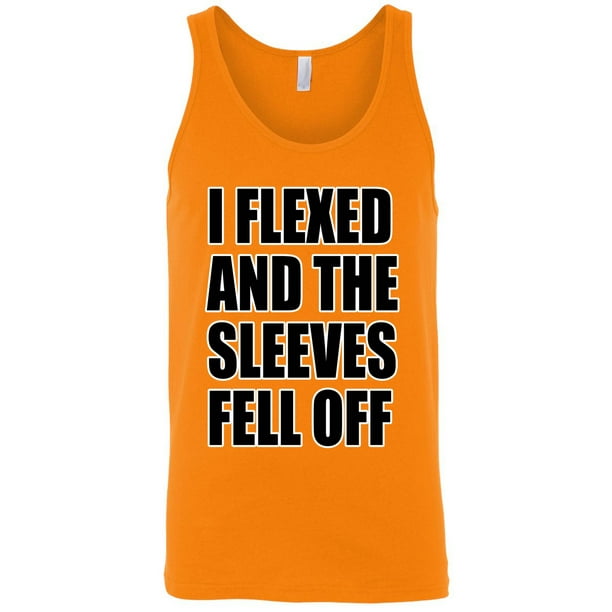 i flexed and the sleeves fell off t shirt