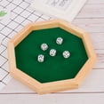thumbnail image 2 of Pista de dados octágono con taza y dados a juego - Tablero de juego de dados para juegos de mesa, dados y bandeja rellena, 2 of 4
