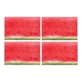 thumbnail image 2 of MKHERT Watercolor Red Pulp of Watermelon with Bones Funny Fruit Placemats Table Mats for Dining Room Kitchen Table Decoration 12x18 inch,Set of 4, 2 of 4