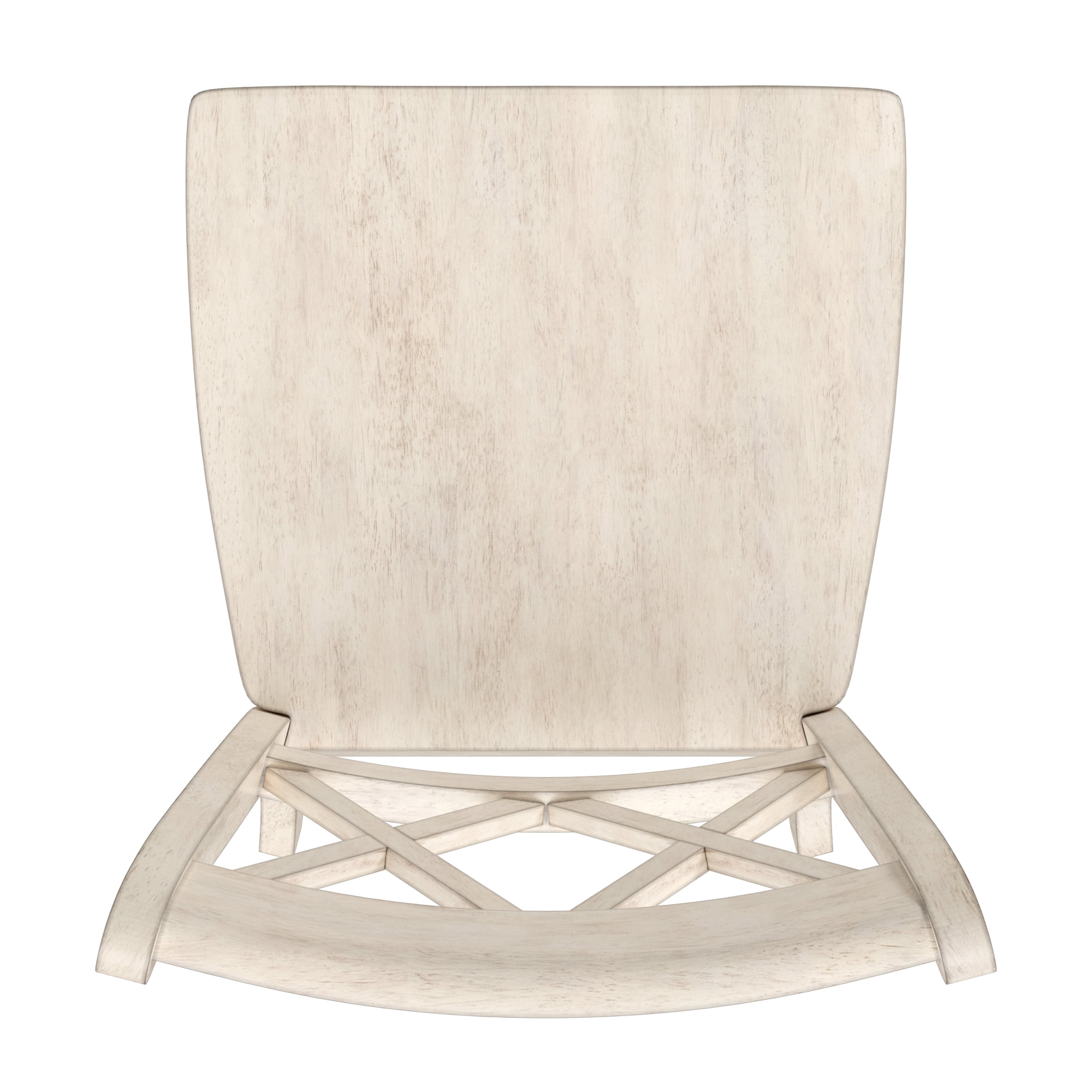 Weston Home Farmhouse Wood Dining Side Chair, Antique White (Set of 2)