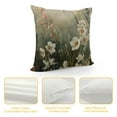 thumbnail image 4 of GOSMITH Flowers Pillow Covers Farmhouse Throw Pillow Covers Modern Floral Blossom Cushion Covers for Sofa Couch Square Coze Soft Pillowcase with White Red Yellow Wideflowers White, 4 of 5