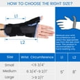 thumbnail image 3 of Pukitry Wrist Brace Splint Carpal Tunnel for Pain Relief,Adjustable Wrist Support Hand Brace for Tendonitis Arthritis Sprains, Sports Protection (Small, Right Hand)，S，Right, 3 of 5