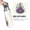 thumbnail image 4 of Yayeee 20oz Insulated Water Bottle Double Wall Stainless Steel with Flip Straw Lid, Orange Astronaut Planet, 4 of 7