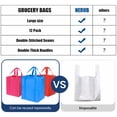 thumbnail image 3 of SUSWIM  Set of 12 Reusable Grocery Bags Heavy Duty Shopping Bags Large Grocery Totes, 3 of 6