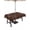 Brown, variant on Outdoor Tablecloths with Umbrella Hole & Zipper, Brown 54x54 Inch Square Tablecloths, Spring Flora Waterproof Table Cloth, Patio/Pool/Picnic Table Covers
