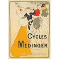 thumbnail image 2 of Georges Alfred Bottini 18x24 Gold Ornate Framed and Double Matted Museum Art Print Titled - Medingger Cycles (1897), 2 of 4