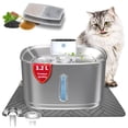 thumbnail image 1 of Fuente de Agua PetFeeder Pro Acero Inoxidable 3.2 l Sin Cable con Filtros para Gatos, 1 of 9