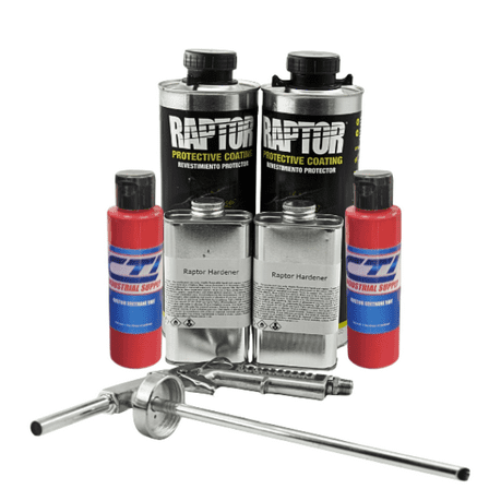 U-Pol Raptor Bedliner Kit Victory Red 2 Liters