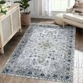 thumbnail image 3 of Anti-Slip Area Rug Short Shag Plush Flower Area Rug Moroccan Easy to Clean Washable Folding Back Rug Non-Shedding Area Rugs for Living Room, Bedroom,Children's Room, 3 of 9