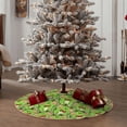 thumbnail image 6 of Halloween Christmas Tree Skirt - Cute green frog Kawaii 48 Inches Christmas Tree Skirt for Halloween Holiday Indoor Home Christmas Tree Decorations with Three Ribbons, 6 of 7