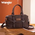 thumbnail image 7 of Wrangler Suede Doctor Bag Top Handle Purse Satchel Handbags Suede Crossbody Barrel Handbags for Women, Coffee, 7 of 7