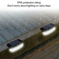 thumbnail image 4 of Solar Deck Lights, 700mAh Wide Angle IP65 Waterproof Light Controlled Induction Solar Step Lights For Stairs Step Fence Yard, 4 of 8