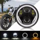 thumbnail image 2 of Faro Led Delantero Moto Ojos Ángel 5.75 Pulgadas Antiniebla, 2 of 8