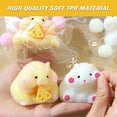 thumbnail image 6 of Solid Hamster Squishy Fidget Toys for Adults, Soft Glue Mud Texture Tactile Gadget, Indoor Desktop Sensory Decor Accessory White Yellow 1 Pack, 6 of 8